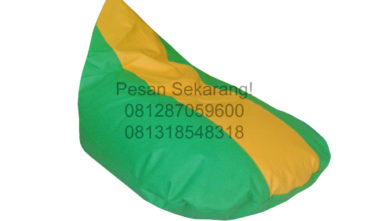 Sewa Bean Bag Hijau Kuning