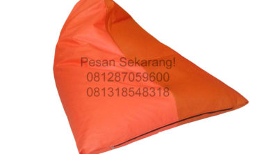 Sewa Bean Bag Merah Orange